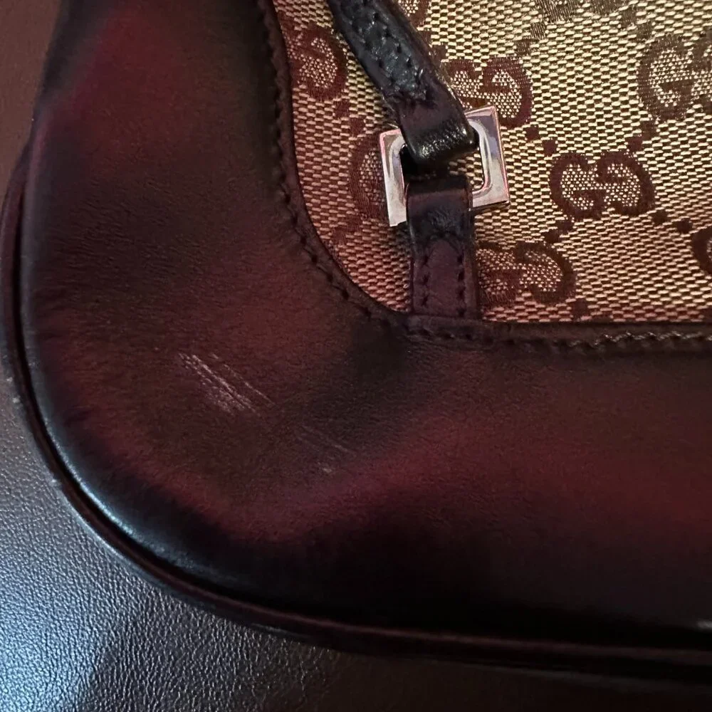 Gucci GG Pattern Rucksack Drawstring Backpack - Picture 13 of 16